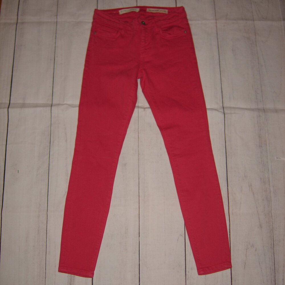 Anthropologie Pilcro & The Letterpress Pink Mid-Rise Skinny Jeans 26